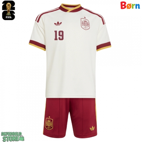 Spanien Lamine Yamal #19 Replika Babytøj Udebanesæt Børn VM 2026 Kortærmet (+ Korte bukser)